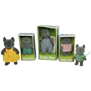 Vintage simba Barenwald forest families mouse family of 5 with boxes